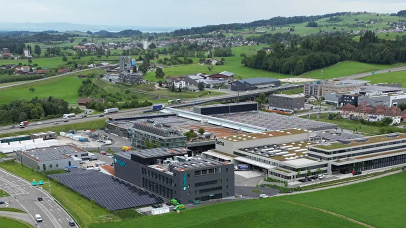 Sommerau commercial development site, Gossau, Switzerland (Photo: Stadt Gossau)