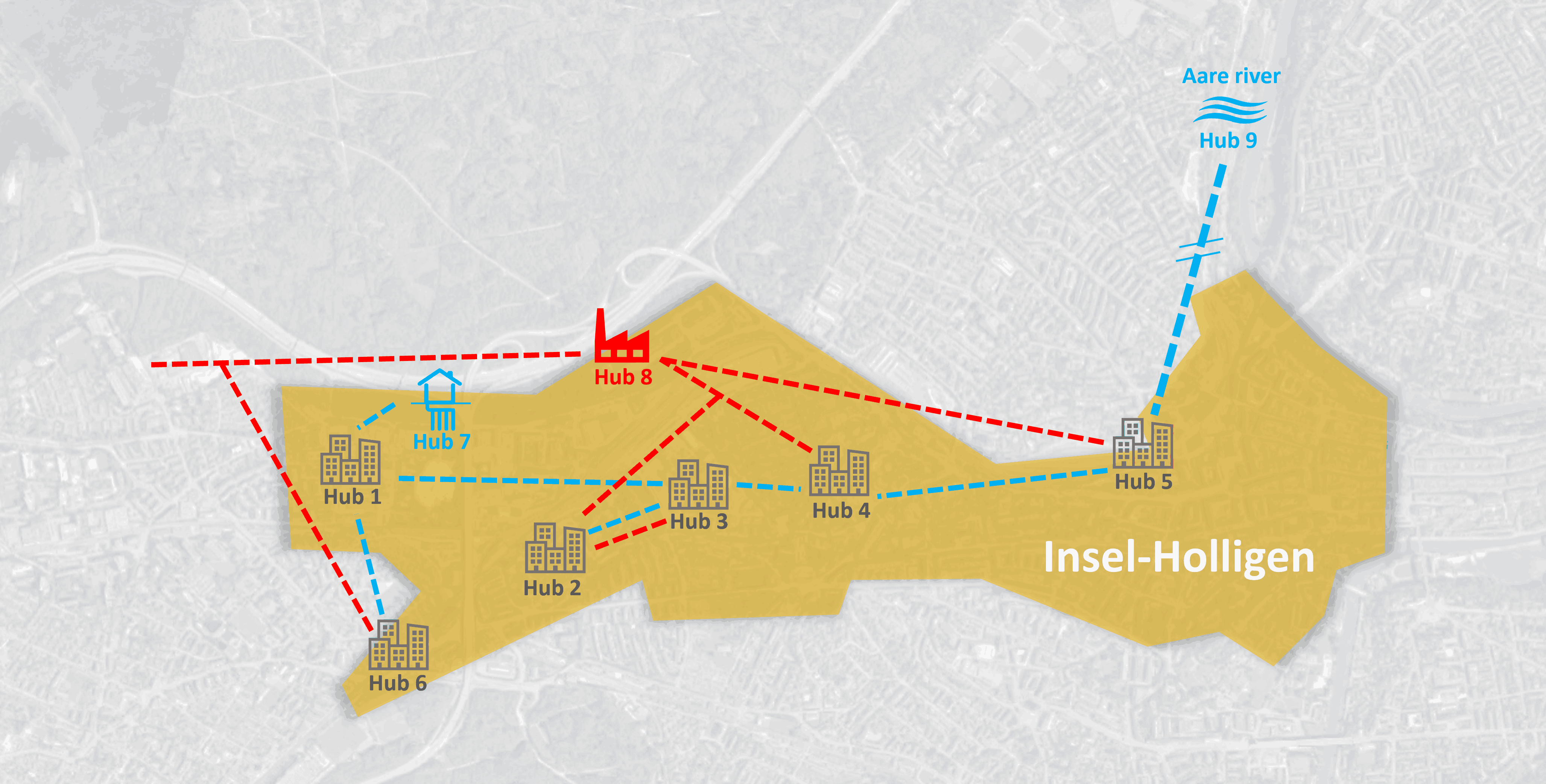 Insel-Holligen district in Bern, Switzerland